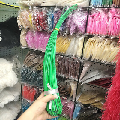 Wholesale 10/50/100pcs Ostrich feathers spine 40-50cm diy holiday party supplies