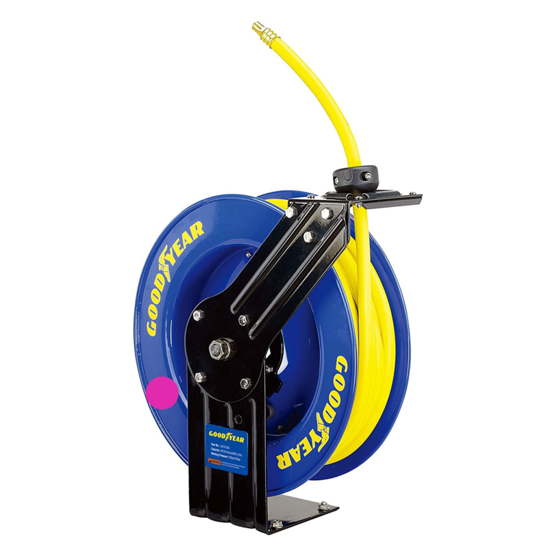 Goodyear L815153G Air Hose Reel Retractable 3/8" X 50Ft Commercial Heavy Duty
