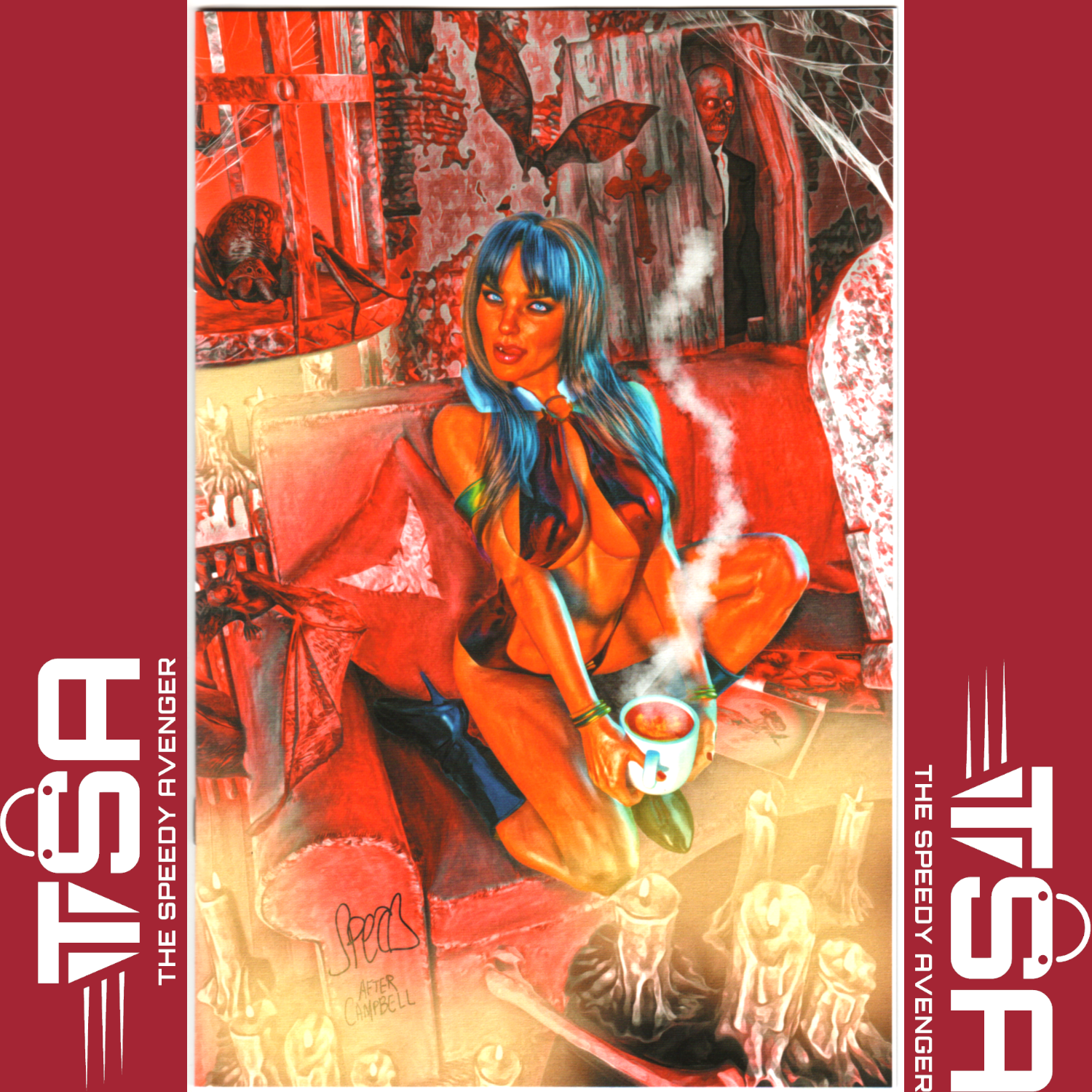 VAMPIRELLA #2 (Vol 8) Mark Spears 1:15 Incentive Ratio Red Virgin JSC Homage