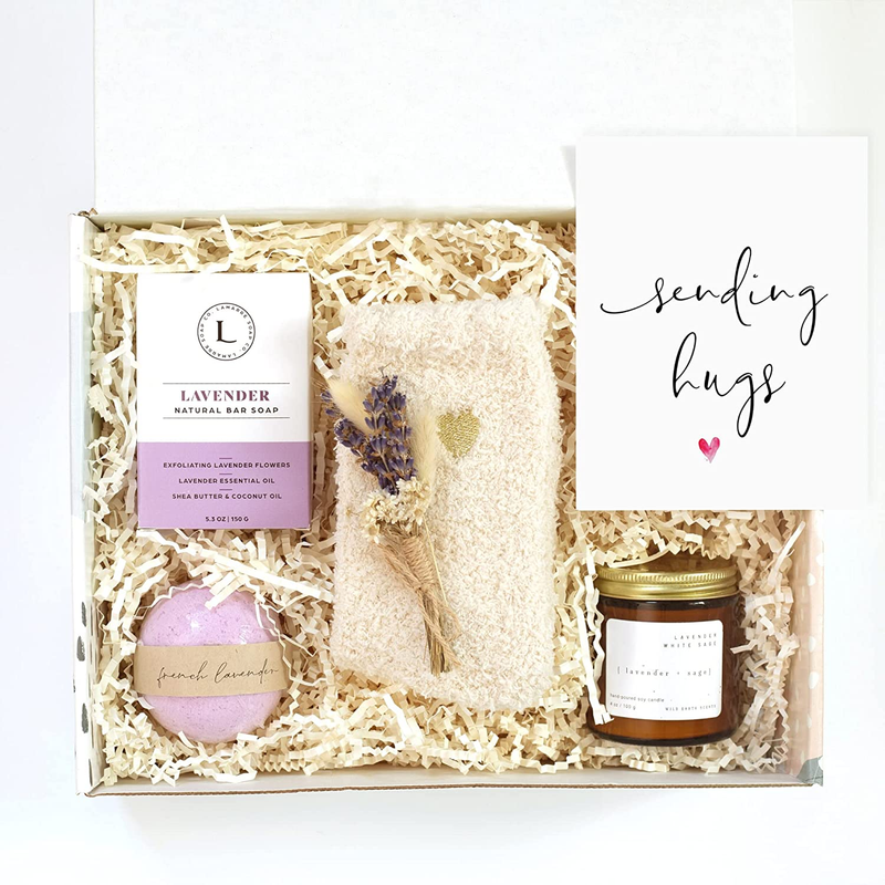 Me Lavender Spa Gift Basket For Women | Stress Relief Relaxation Gift Box F