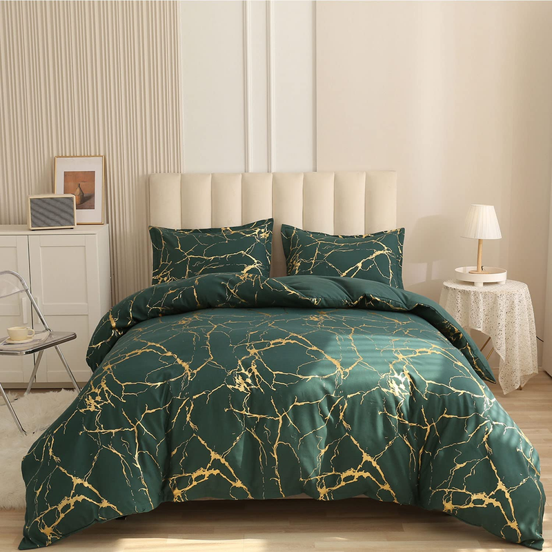 California King Size Foil Print Glitter Beddi