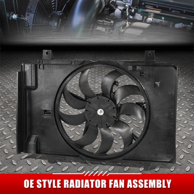 For 10-14 Nissan Cube OE Style Black Front Single Cooling Radiator Fan Assembly