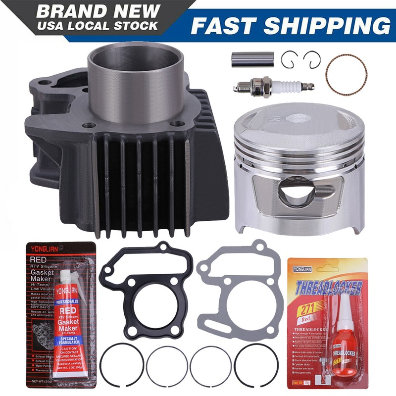 Cylinder Piston Gasket Top End Rebuild Kit for Yamaha Raptor 80 YFM80W YFM80R