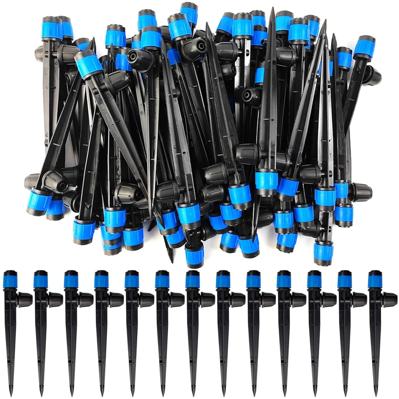52PCS Drip Irrigation Emitters 360° Adjustable for 1/4 Drip Irrigation Tubing