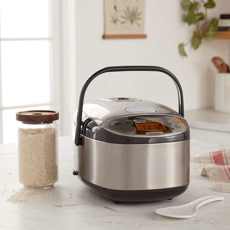 NP-GBC05XT Induction Heating System Rice Cooker and Warmer, 0.54 L, Stainless Da