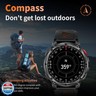 Mens Smart Watch for Android Phones and iPhone,Military Sport Smart Watches for Men Fitness Tracker Watch with Flashlight/Compass/Waterproof/100 Days Battery/Heart Rate/Sleep/100+ Sport Modes
