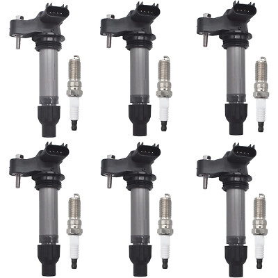 Ignition Coils & Spark Plugs For Chevy Traverse Cadillac GMC Acadia Buick UF569