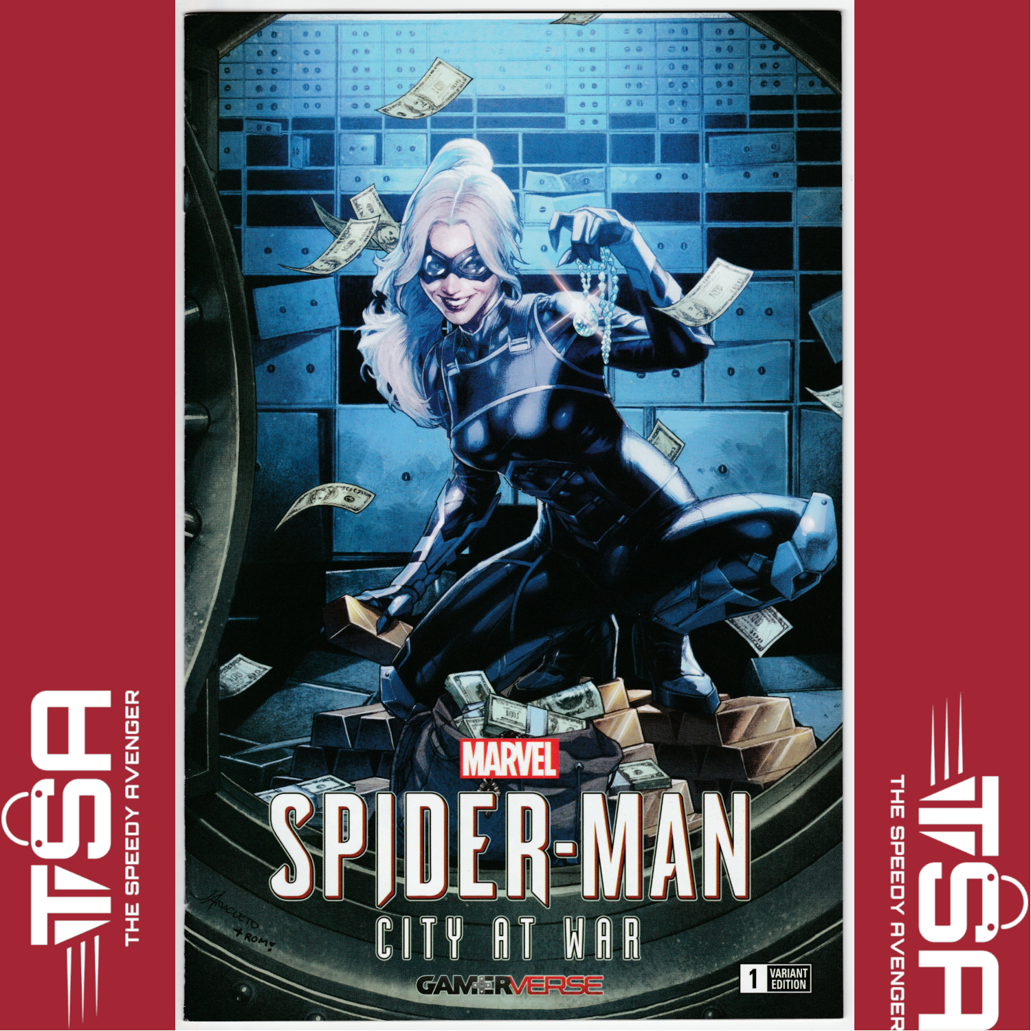 MARVEL'S SPIDER-MAN CITY AT WAR #1 Jay Anacleto Variant GamerVerse Sony PS4