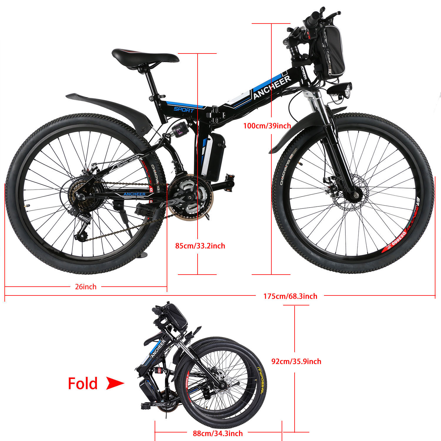 ancheer electric bike ebay