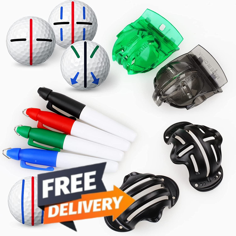 8Pcs Golf Ball Marker Liner Drawing Golf Ball Marker 4 Golf Ball Marker Stencil✅