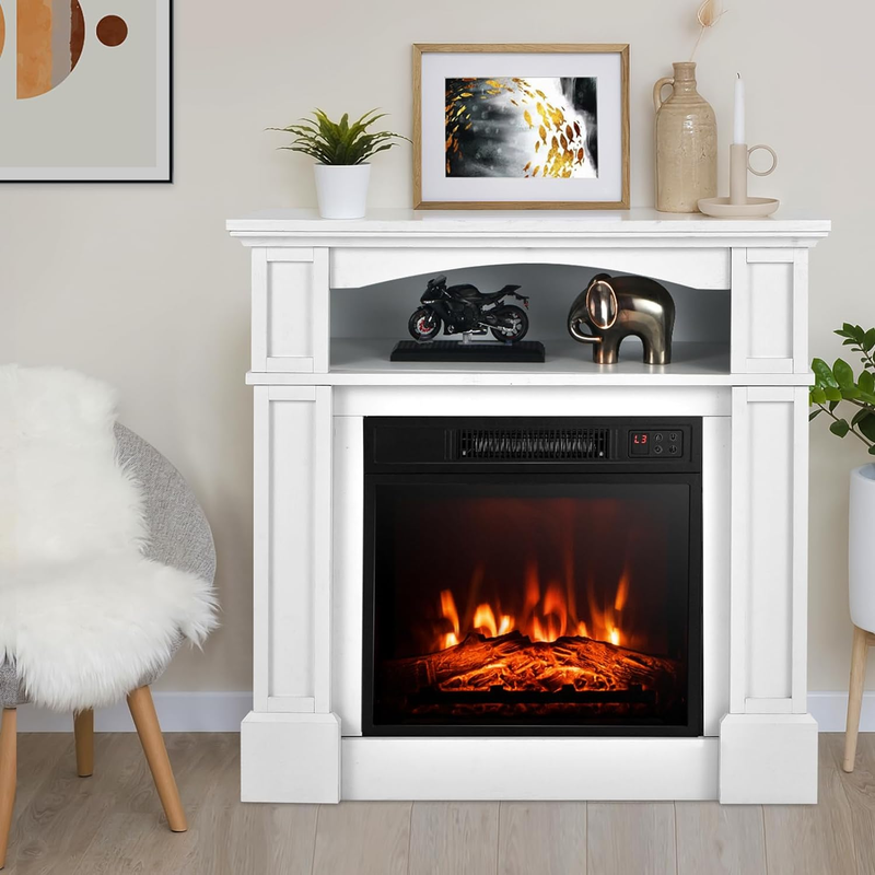 Ing Wooden Surround With 1400 W Fir