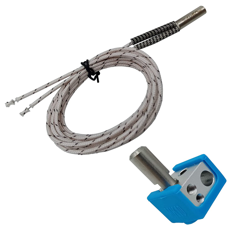 Kweiny MK10 Hotend Kit with Silicone Sock and 24V 50W Ceramic Cartridge Heater f