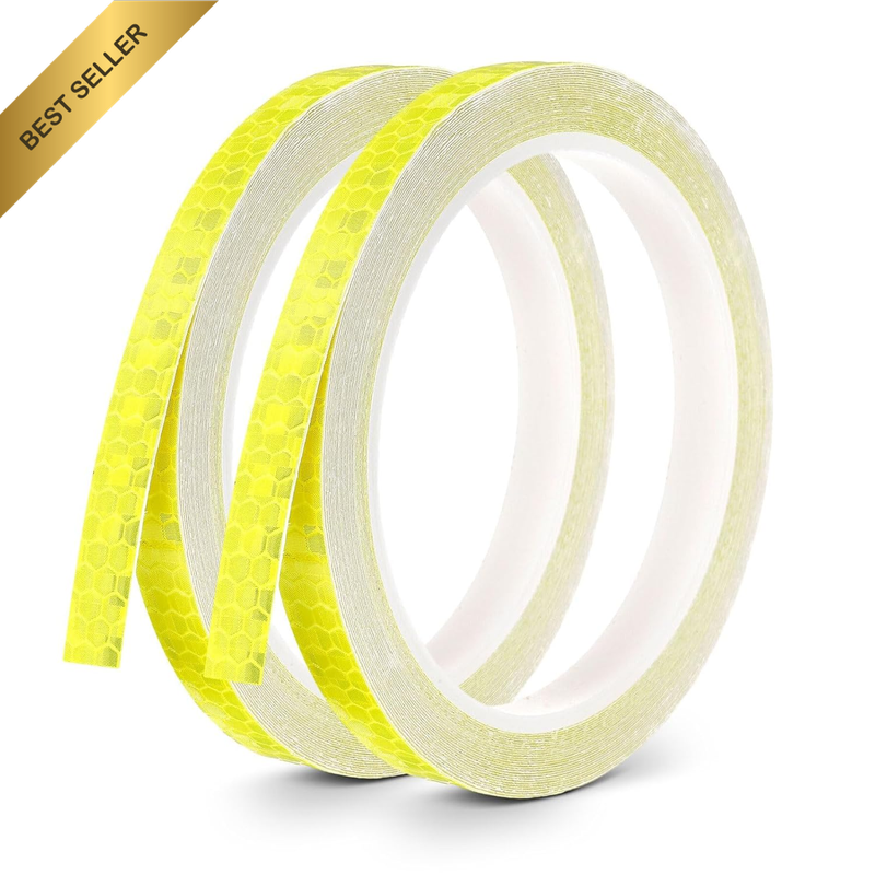Reflective Tape, 2 Pcs Safety Warning Conspicuity Tape, (8M×1Cm) 0.4In×26Ft High