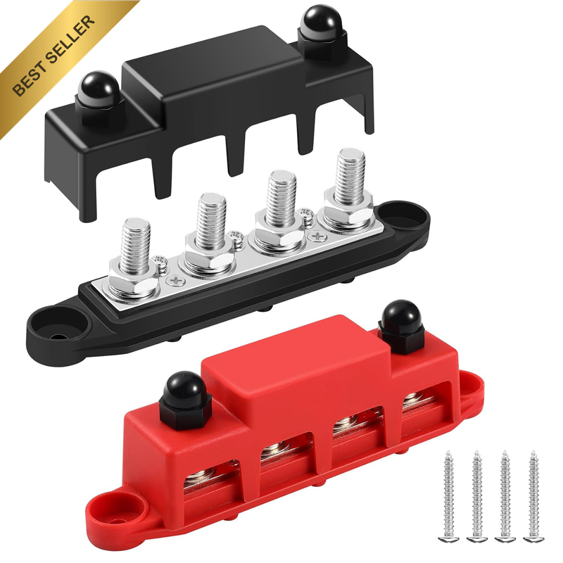 250A 12V Bus Bar, 3/8