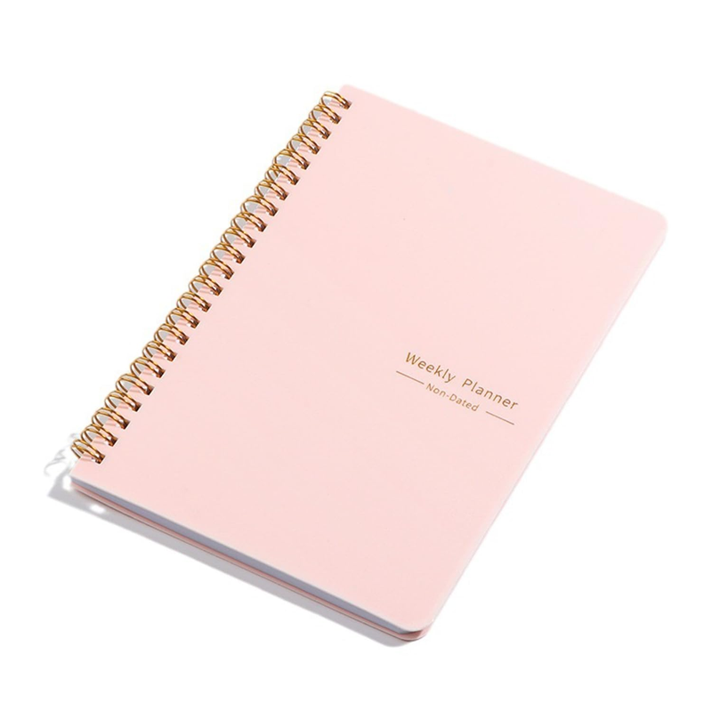A5 Undated Weekly Planner and to Do List Notebook, Spiral Bound with Habit Track