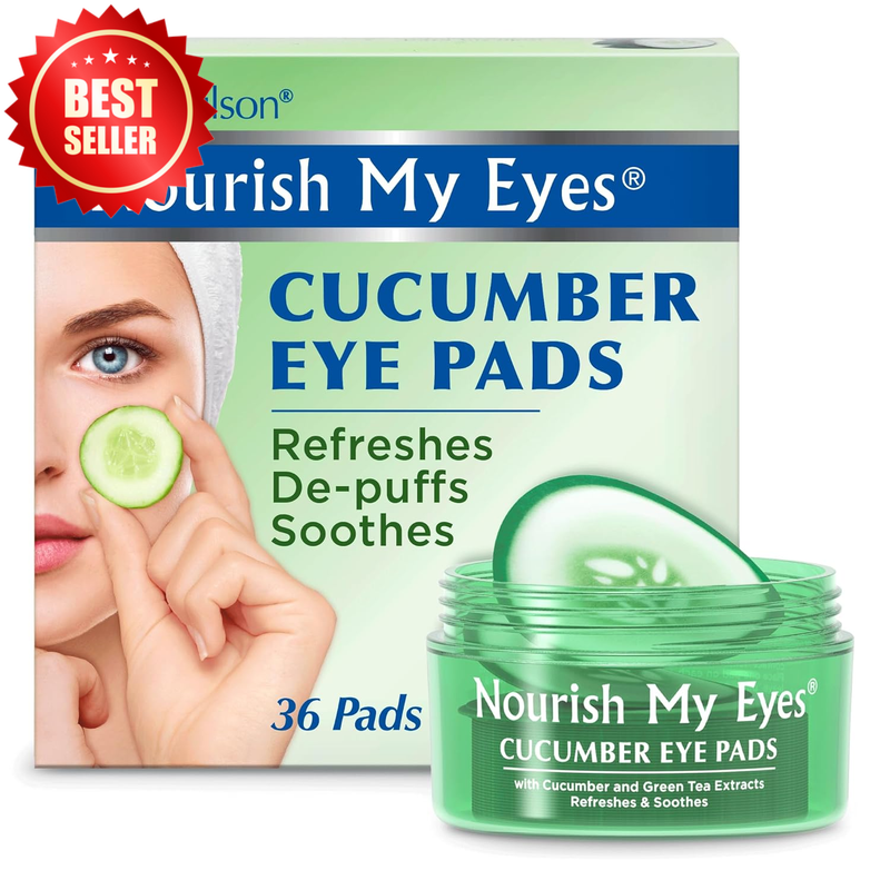 36 Count Eye Pads Cucumber Soothe Tired Reduce Puffiness Dark Circles US
