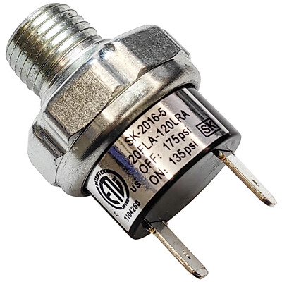 135-175 PSI Air Compressor Pressure Switch Control Valve 1/4'' NPT 12V