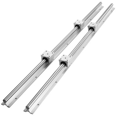 VEVOR Linear Rail Slide SBR20-800mm 2 PCS and 4 PCS SBR20UU Slide Blocks Linear