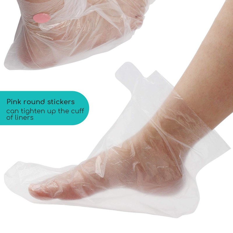 Clear Plastic Disposable Bath Liner Foot Pedicure Spa Wax Cover Bag Sock 200PCS