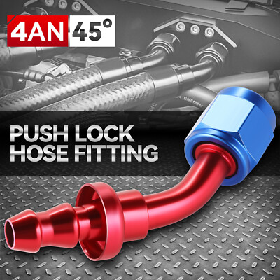 -4AN AN4 4-ПОВОРОТНЫЙ НА 45 ГРАДУСОВ КОНЕЦ ШЛАНГА МАСЛЯНОЙ/ТОПЛИВНОЙ/ГАЗОВОЙ МАГИСТРАЛИ С НАЖИМНЫМ НАРУЖНЫМ ФИТИНГОМ