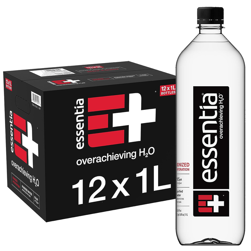 Essentia Water Bottled, Ionized Alkaline Water:99.9% Pure, Infused with Electrol