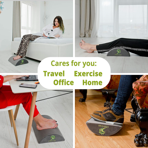 Foot Rest Under Desk - Ergonomic Floor Cushion. Comfortable Foam Pillow Ideal -
