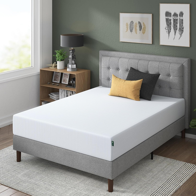 ZINUS 10 Inch Green Tea Cooling Gel Memory Foam Mattress, Fiberglass Free, Cooli