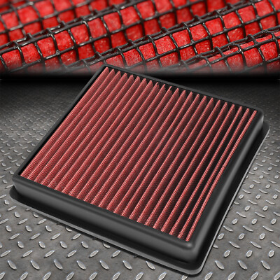 ДЛЯ 14-19 JEEP GRAND CHEROKEE 3.0L TURBO КРАСНАЯ МНОГОРАЗОВАЯ/МОЮЩАЯСЯ ПАНЕЛЬ ВОЗДУШНОГО ФИЛЬТРА