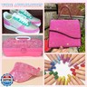 25000Pcs Resin Jelly Rhinestones with Tweezers for Crafting, 2-6mm Mixed Sizes (Hot Pink AB) Non Hotfix Flatback Gems, Bedazzling Crystal for DIY Crafts Clothing Tumblers Mugs Shoes Decor Nail Art