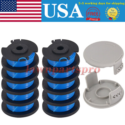 For Ryobi Replace 10-Pack Spool One+ String trimmer Line 18V 24V 40V Weed Eater