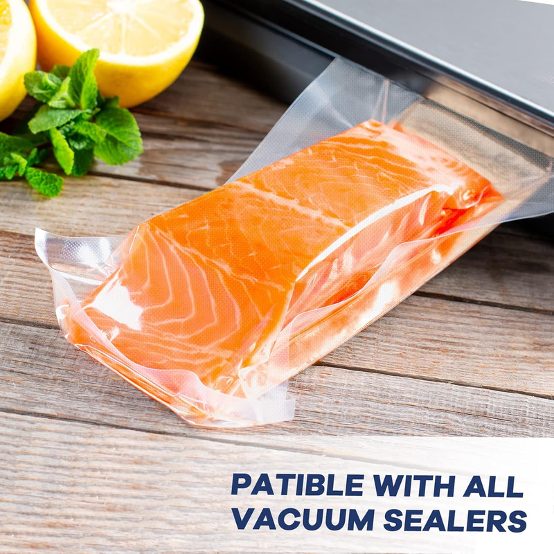 Vacuum Sealer Bags 2 Rolls 6"x10' and 2 Rolls 8"x10' and 2 Rolls 11"x10' Commerc