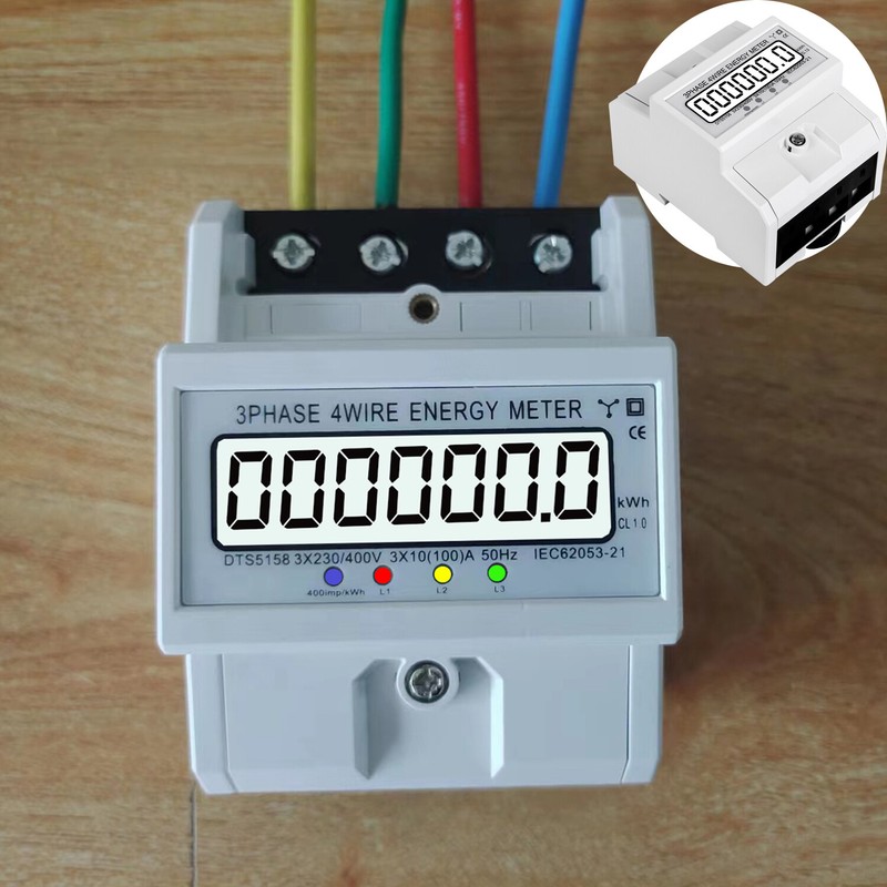 Ac WechselstromzÃ¤Hler StromzÃ¤Hler DrehstromzÃ¤Hler 1/3phasen FÃ¼R Din Hutschiene