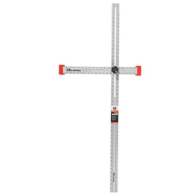 Kapro - 317 Adjustable Drywall T-Square Tool - Aluminum - for Layout and Mark...