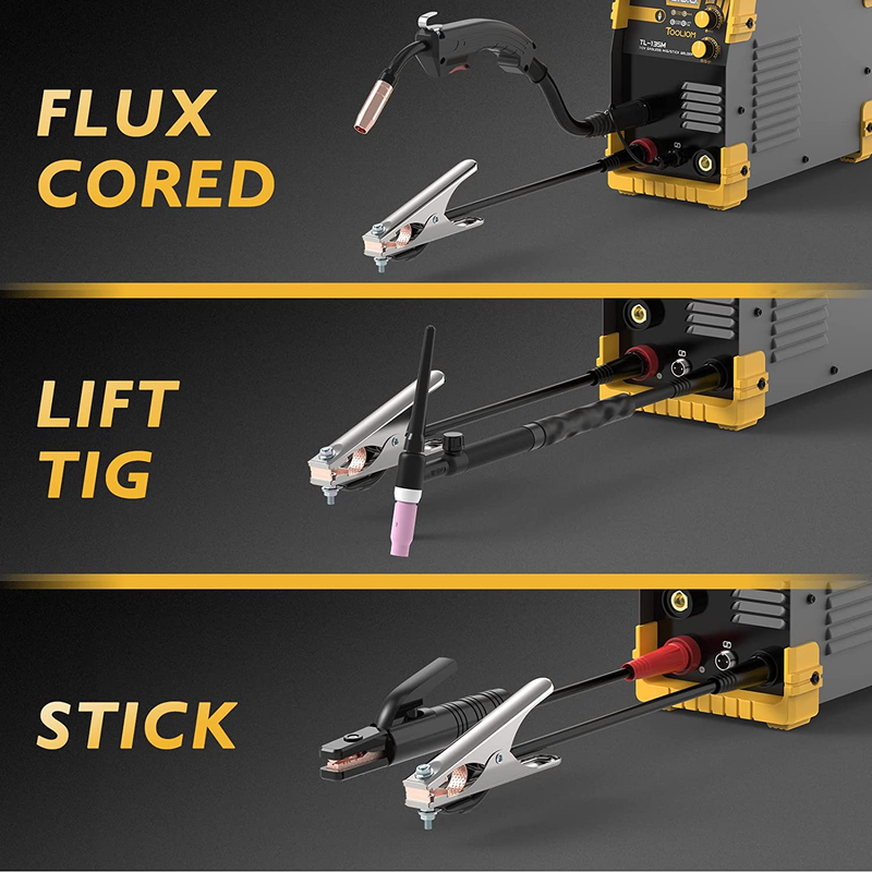 135A Flux Core Welder MIG Welder Flux Mig/Lift Tig/Stick 3-In-1 Welding Machine