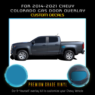 For 2014-2021 Chevy Colorado Gas Cap Door Overlay Decal - Flat Matte