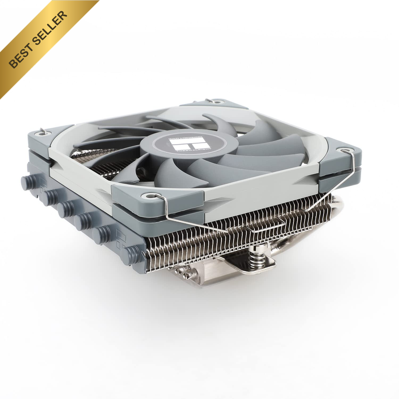 AXP120-X67 Low Profile CPU Air Cooler with Quite 120Mm TL-C12015 PWM Fan, 6 Heat