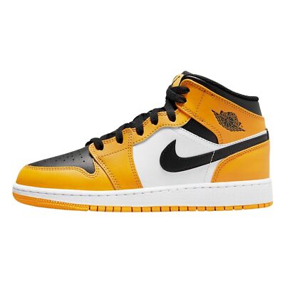 

Мужские кроссовки Jordan 1 Mid Taxi Taxi/черно-белые (554725 701), Taxi/black-white