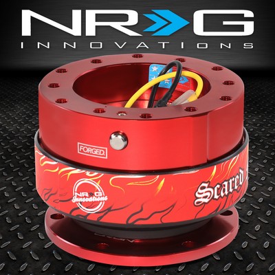 Рулевое колесо NRG с 6 отверстиями для быстроразъемного адаптера Gen 2.0, красное / Литое Дизайнерское кольцо