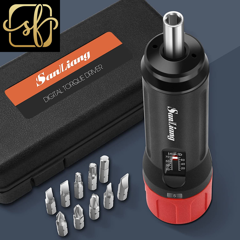 Torque Screwdriver Wrench Driver Bits Set 10-70 Inch Pounds 
