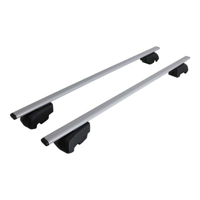 S Cross Bars Luggage Carrier Lockable Durable Iron Silver 2 Pcs