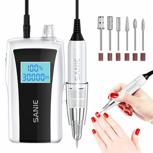 Portable Electric Nail File Rechargeable Nail Drill machine 