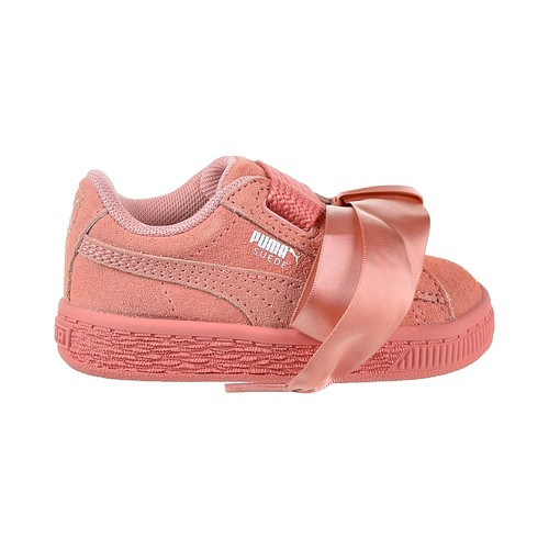 Puma Suede Heart Lifestyle Обувь для малышей Desert Flower-Белый 365008 04