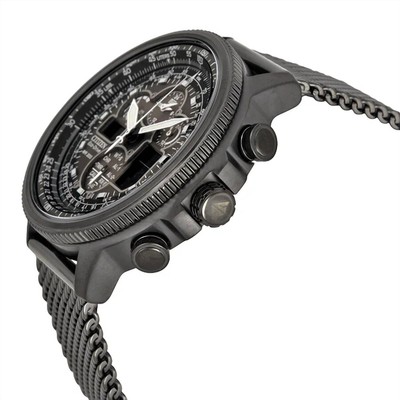 Pre-owned Citizen Men's Eco-drive Navihawk Watch In Black - Size One Size