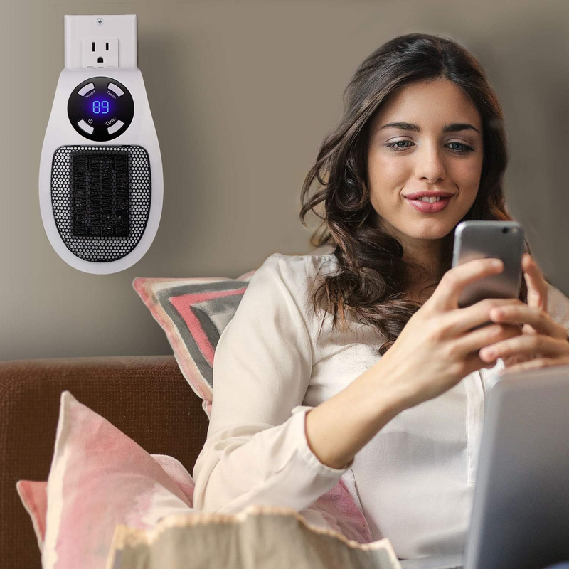Wall Space Heater 350W&450W Remote Portable Electric Heater with Programmable