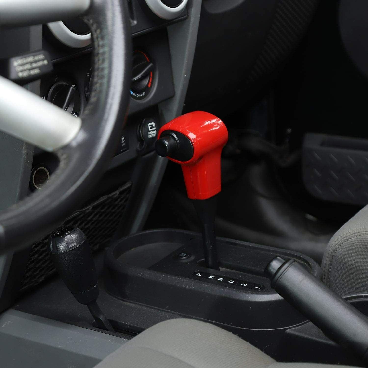 Gear Shift Knob Handle Cover Trim for Jeep Wrangler 20072010 JK JKU Red eBay