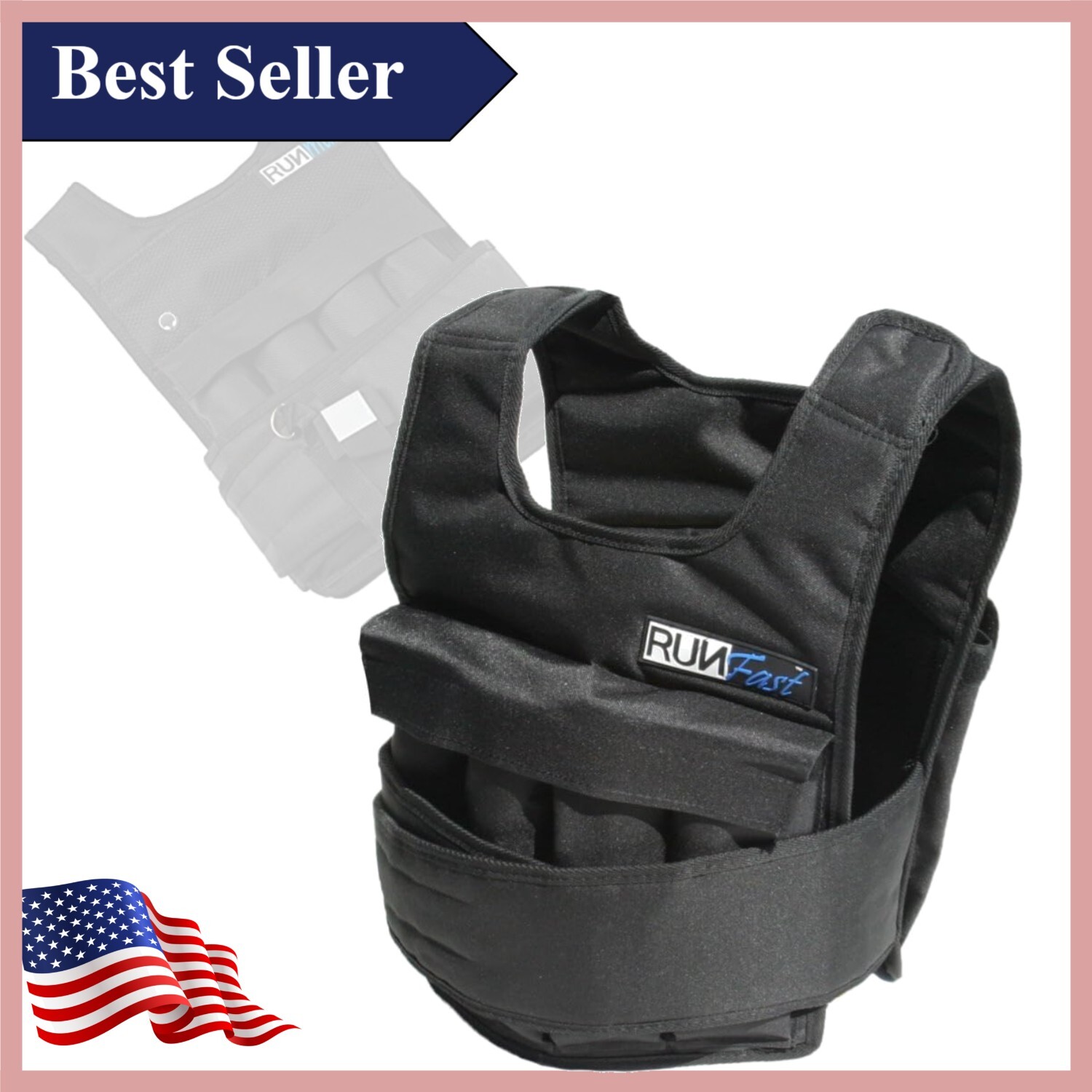 Lifetime Durability Nylon Weighted Vest with Equal Weight