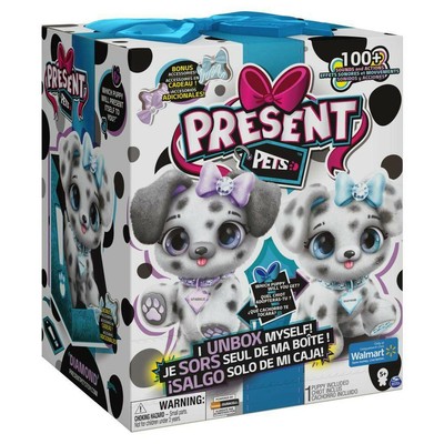 Present Pets Dog Diamond Or Sparkle Dalmatian Interactive Plush Pet Toy with | eBay