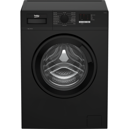 Beko 7kg 1400rpm Freestanding Washing Machine - Black WTL74051B