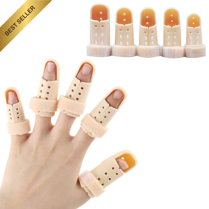 5 Pieces Finger Splint, Finger Support, Straighten Plastic Finger Protector for