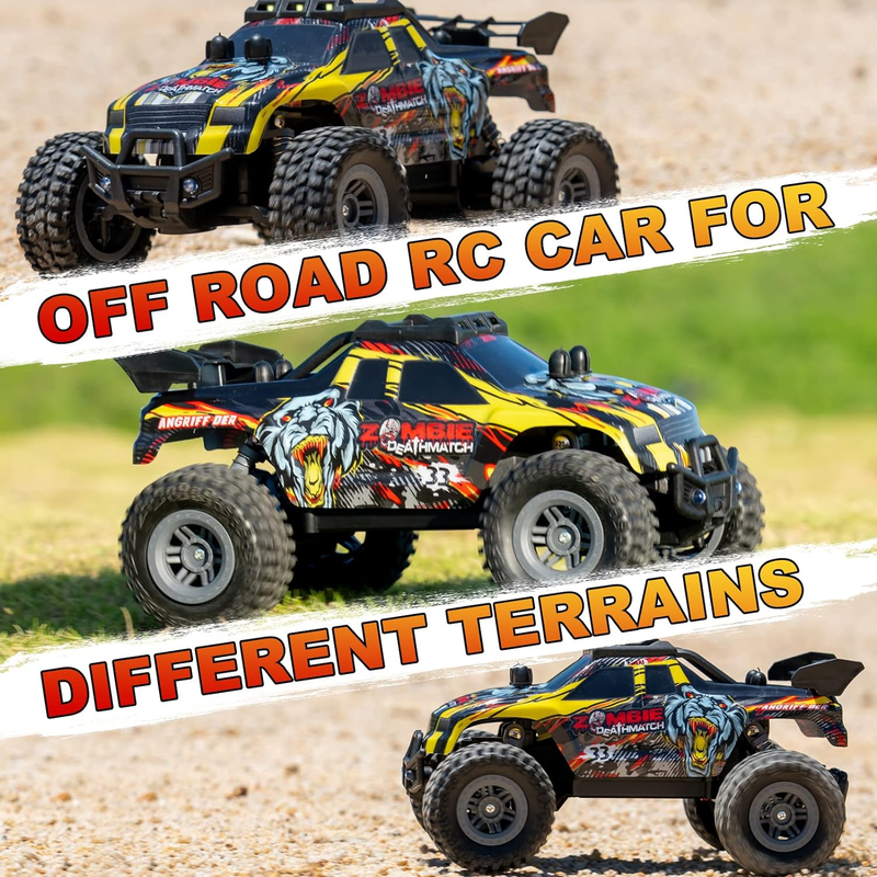 Carros a Control Remoto 4x4 Todoterreno De Alta Velocidad Juguete Con LEDs